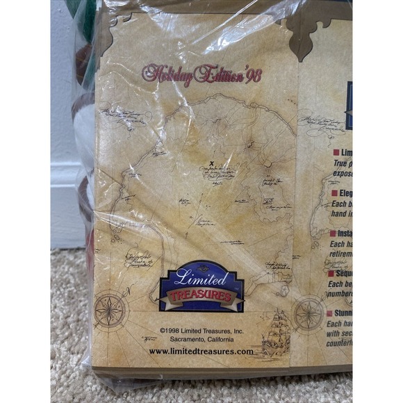 Complete Set of 4 Limited Treasures Collectible Bears NEW Holiday Ed Boxed 1998 - Picture 4 of 7